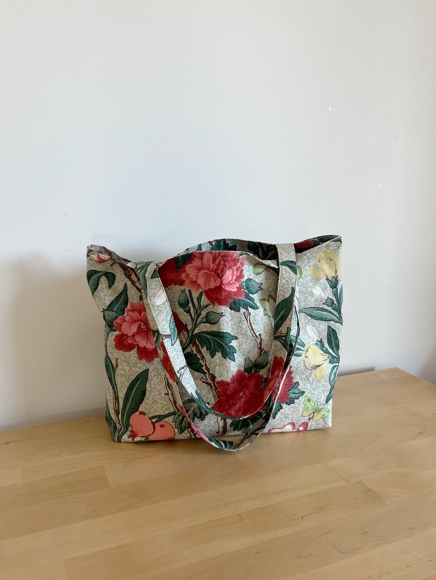 Tygväska blommig liten