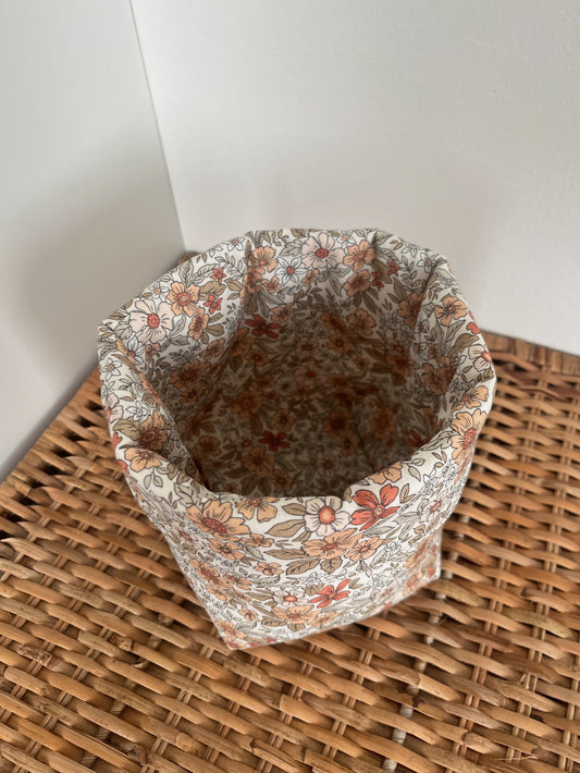 Förvaringskorg blommig