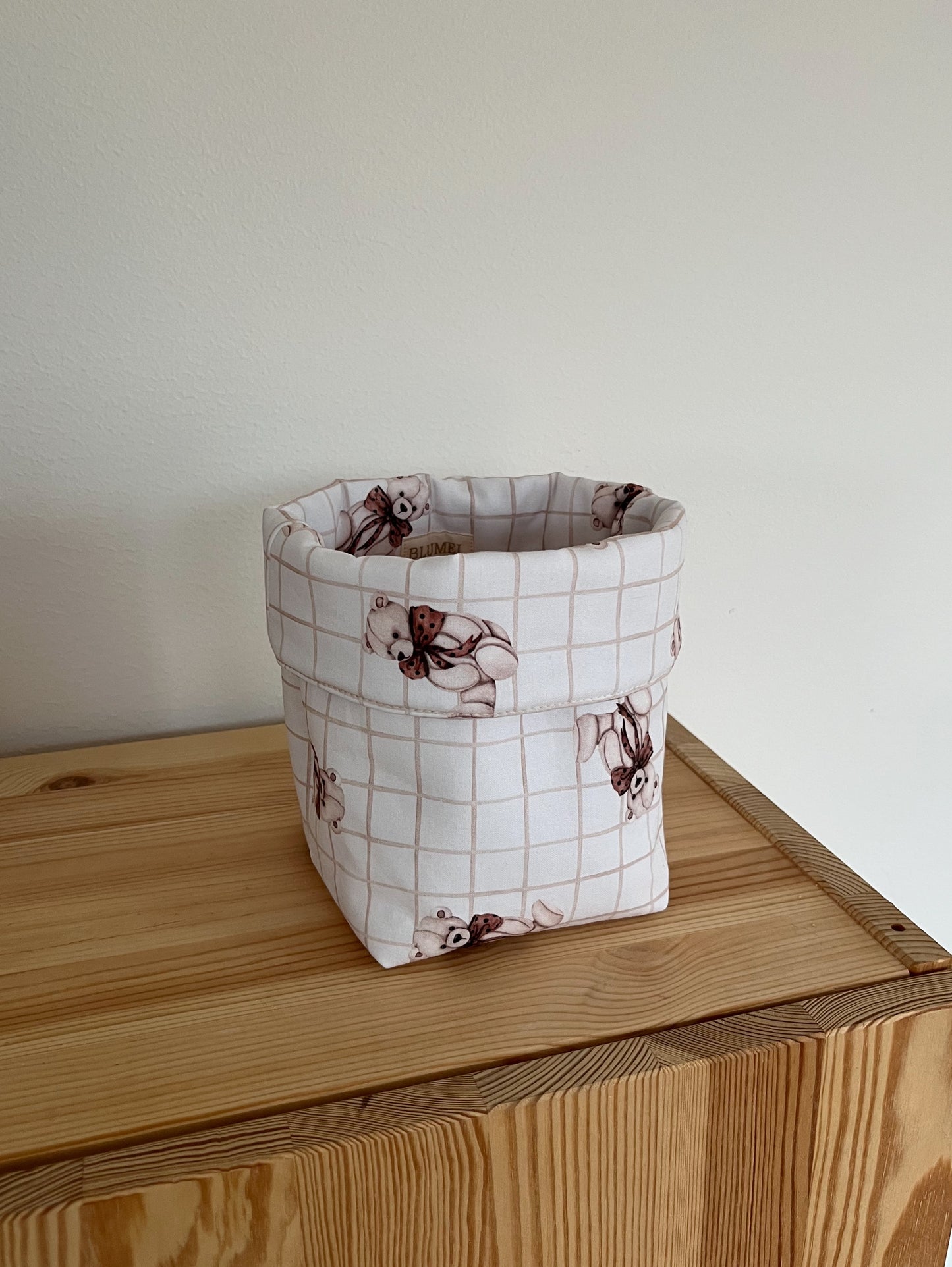 Rutig förvaringskorg Teddy