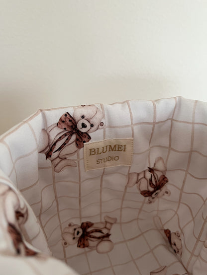 Rutig förvaringskorg Teddy