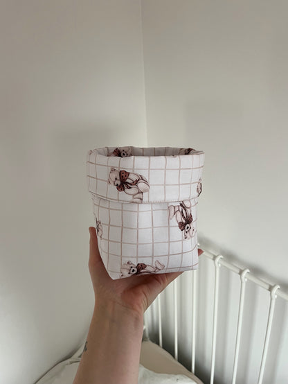 Rutig förvaringskorg Teddy