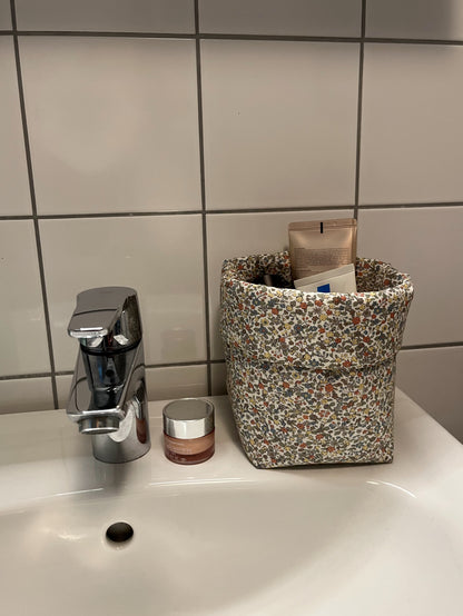 Förvaringskorg blommig