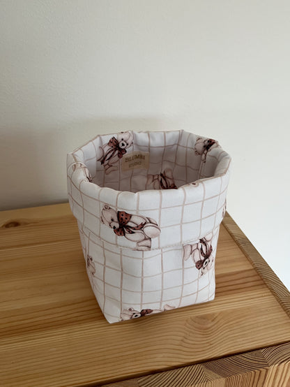 Rutig förvaringskorg Teddy