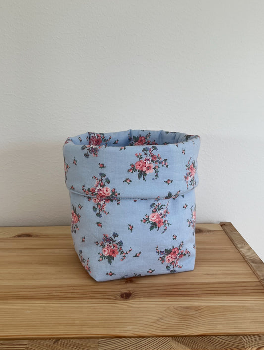 Förvaringskorg blommig